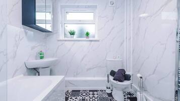 Shower, hair dryer