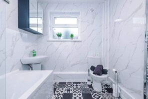 Shower, hair dryer