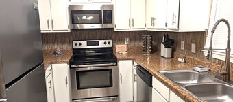 Great Hide away that is light bright Safe and Cozy. Close to all. New amenities.