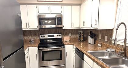 Great Hide away that is light bright Safe and Cozy. Close to all. New amenities.