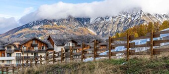 100m from resort center, Ground floor, swimming pool, sauna, balcony, fireplace or stove, tv