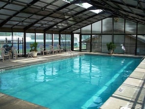 Indoor pool, a heated pool