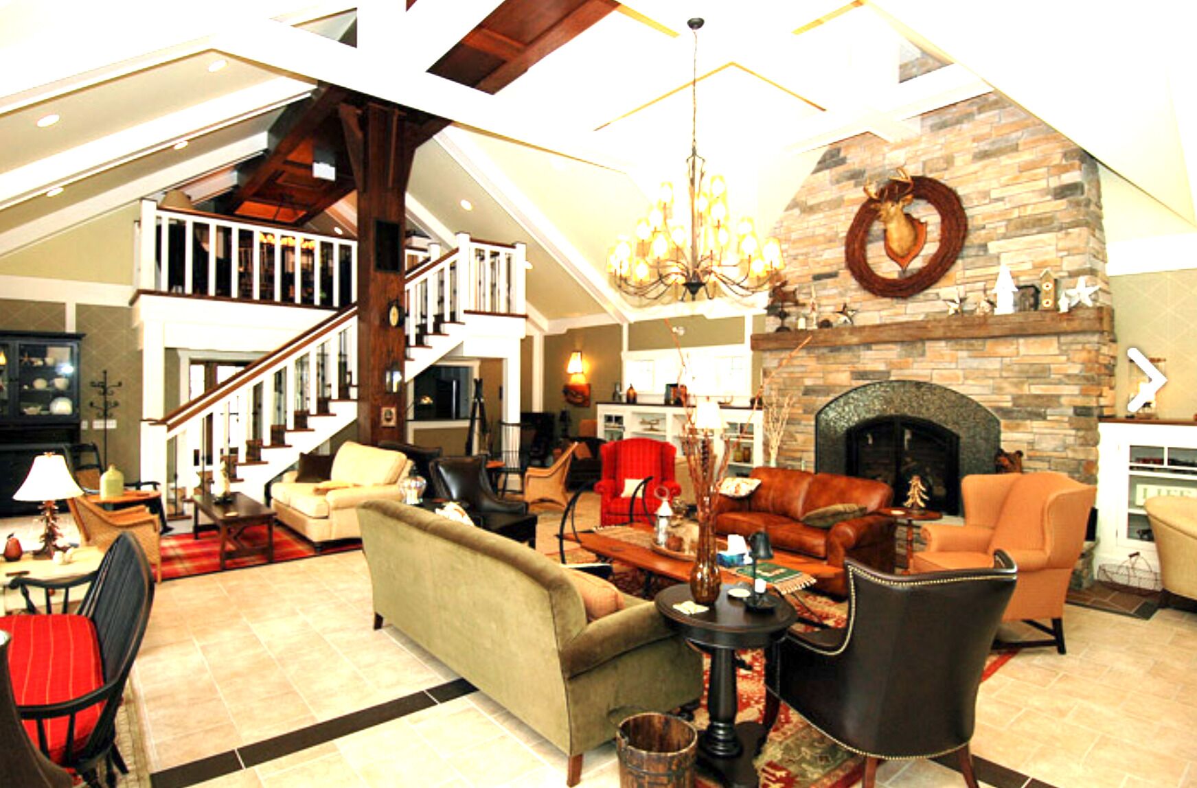 Smart TV, fireplace, DVD player, books