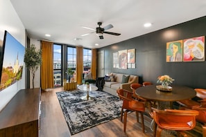 Interior - Urban Odyssey: Iconic 2BR NOLA Condo with Balcony (New Orleans)