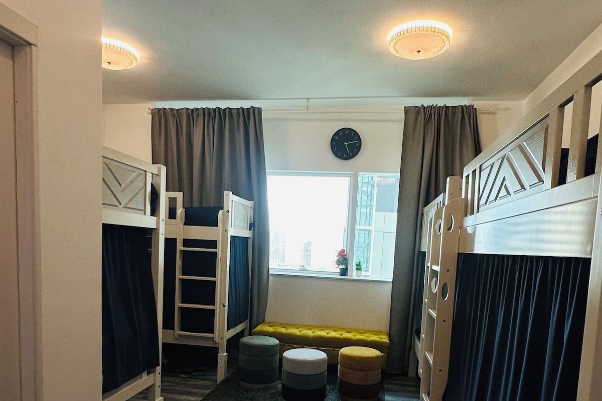 In-room safe, desk, laptop workspace, blackout curtains