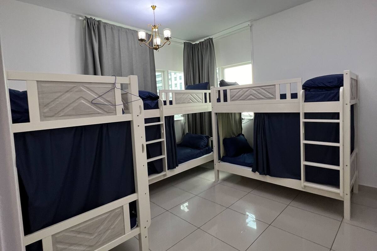 Single Bed In Standard Shared Male Dorm | In-room safe, desk, laptop workspace, blackout curtains