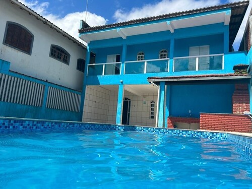 Casa pé na Areia a 50m do mar Piscina Grande, Casa Para Famílias até 20 Pessoas
