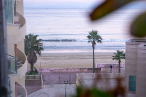 En la playa 
