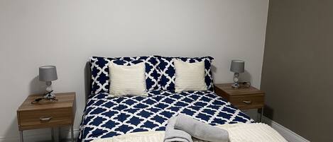 2 bedrooms, iron/ironing board, travel crib, WiFi