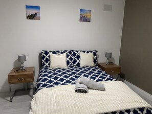 2 bedrooms, iron/ironing board, travel crib, WiFi