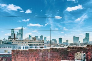 Design Apartment | Balcony view - Brewerytown Balcony Retreat 2BR Haven (Philadelphia)