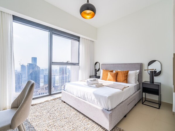 Apartamento luxo | 1 quarto, cofres nos quartos, Wi-Fi de cortesia