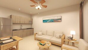 Smart TV - Bon Bini Suites Basic Room 20 (Oranjestad, Bon Bini Suites)