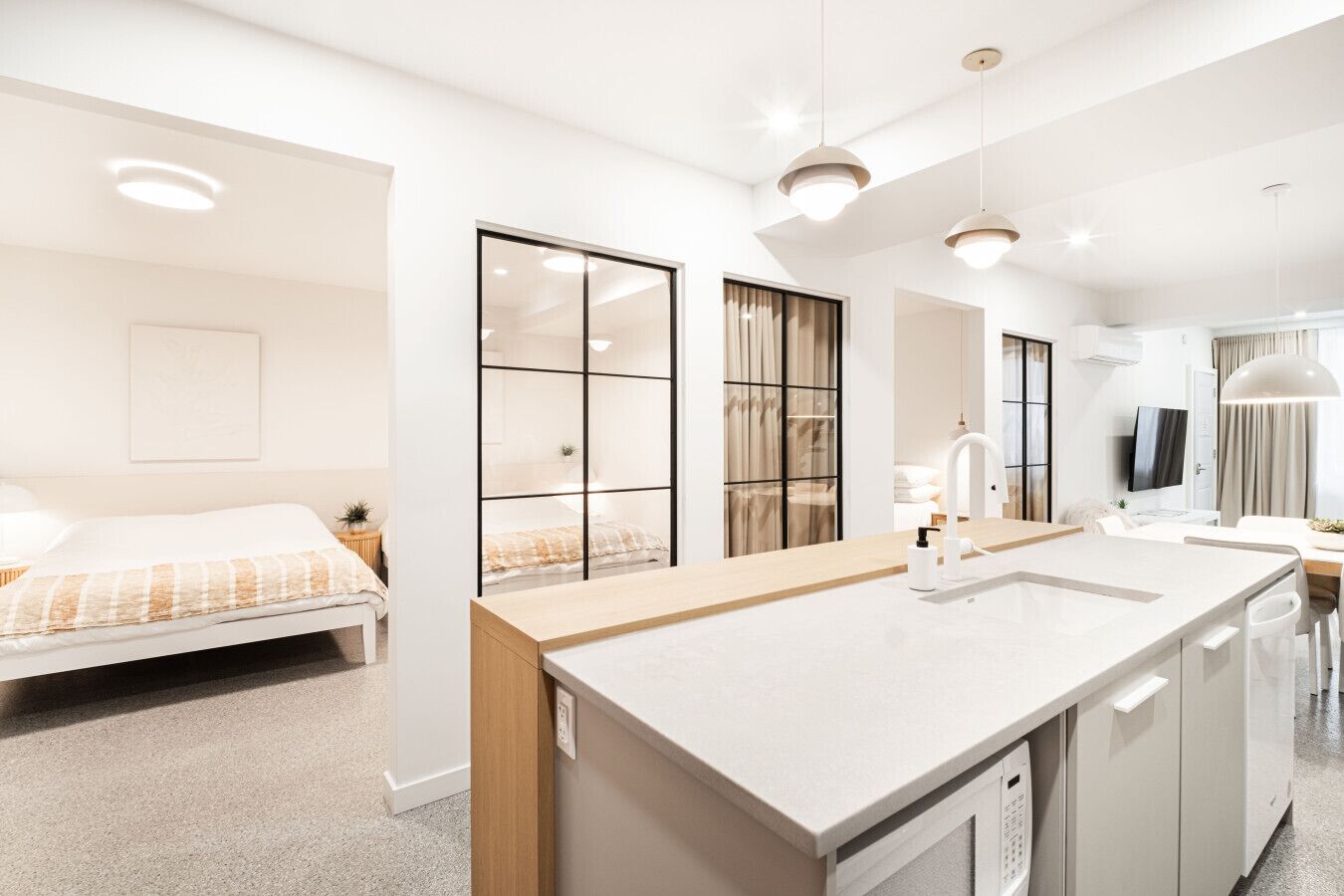 2 bedrooms, iron/ironing board, free WiFi, bed sheets