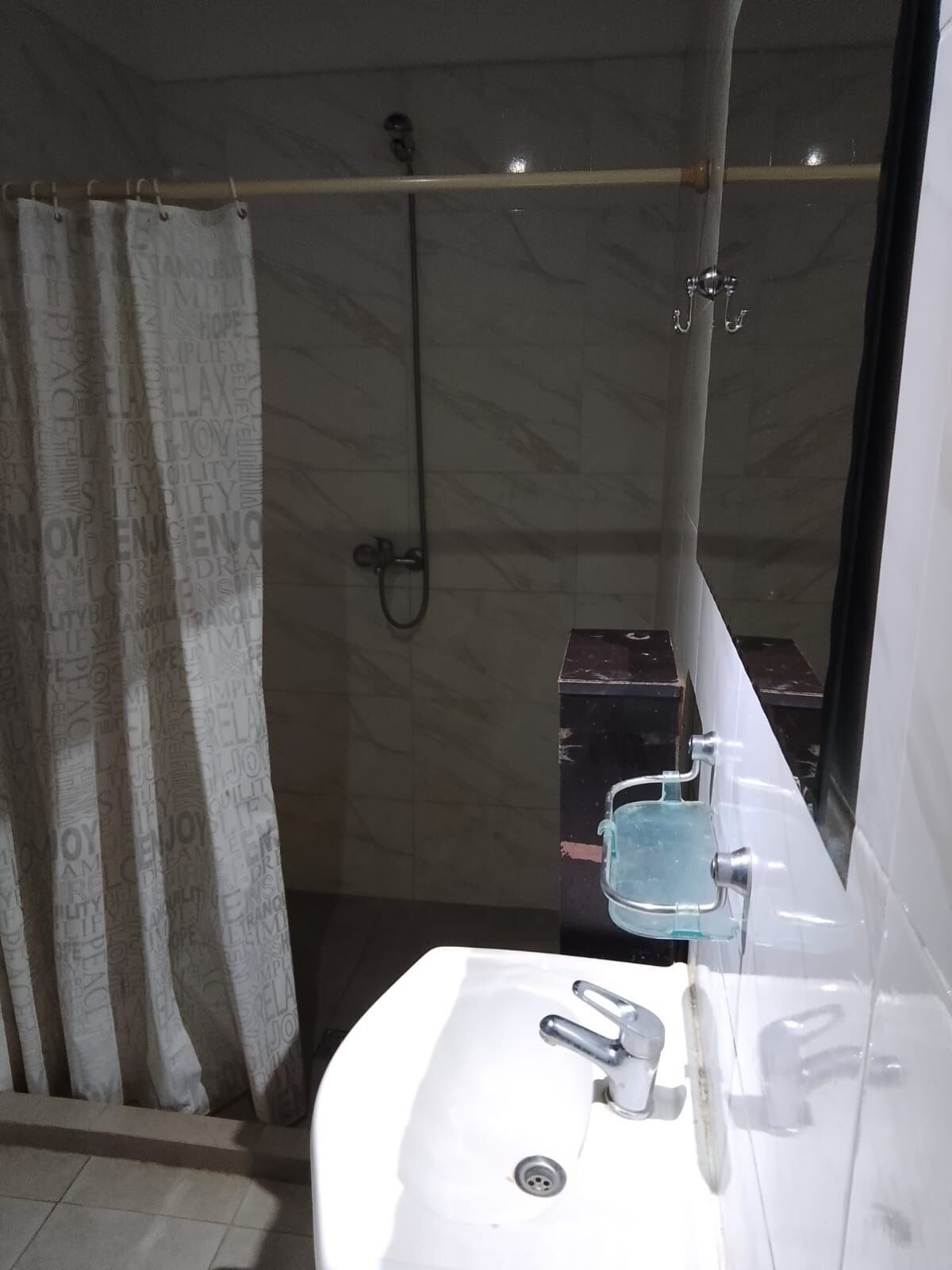 Towels, soap, toilet paper