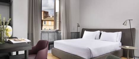 Habitación ejecutiva | 1 dormitorio, ropa de cama de alta calidad, minibar y caja fuerte