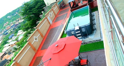 An idyllic apartment with a fantastic view that you may imagine.