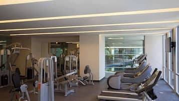 Apartamento, 2 quartos, terraço | Academia de ginástica