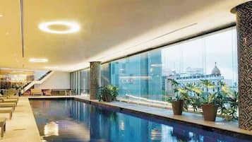 Apartamento, 2 quartos, terraço | Piscina | Piscina interna, piscina aquecida