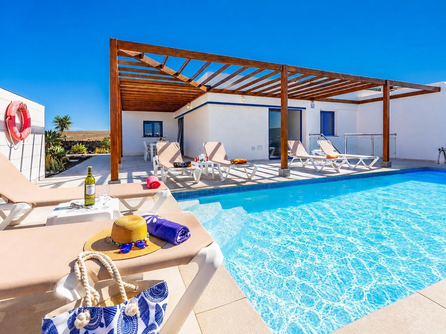 A heated pool