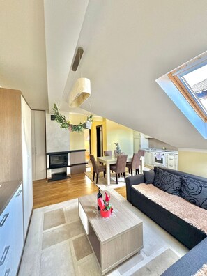 舒适公寓 | 起居区 | 平板电视