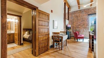 1 bedroom, iron/ironing board, travel crib, free WiFi