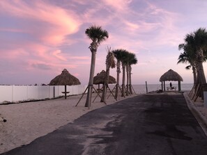Sun loungers, beach towels