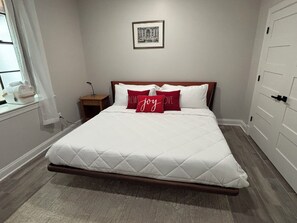 2 bedrooms, iron/ironing board, travel crib, free WiFi