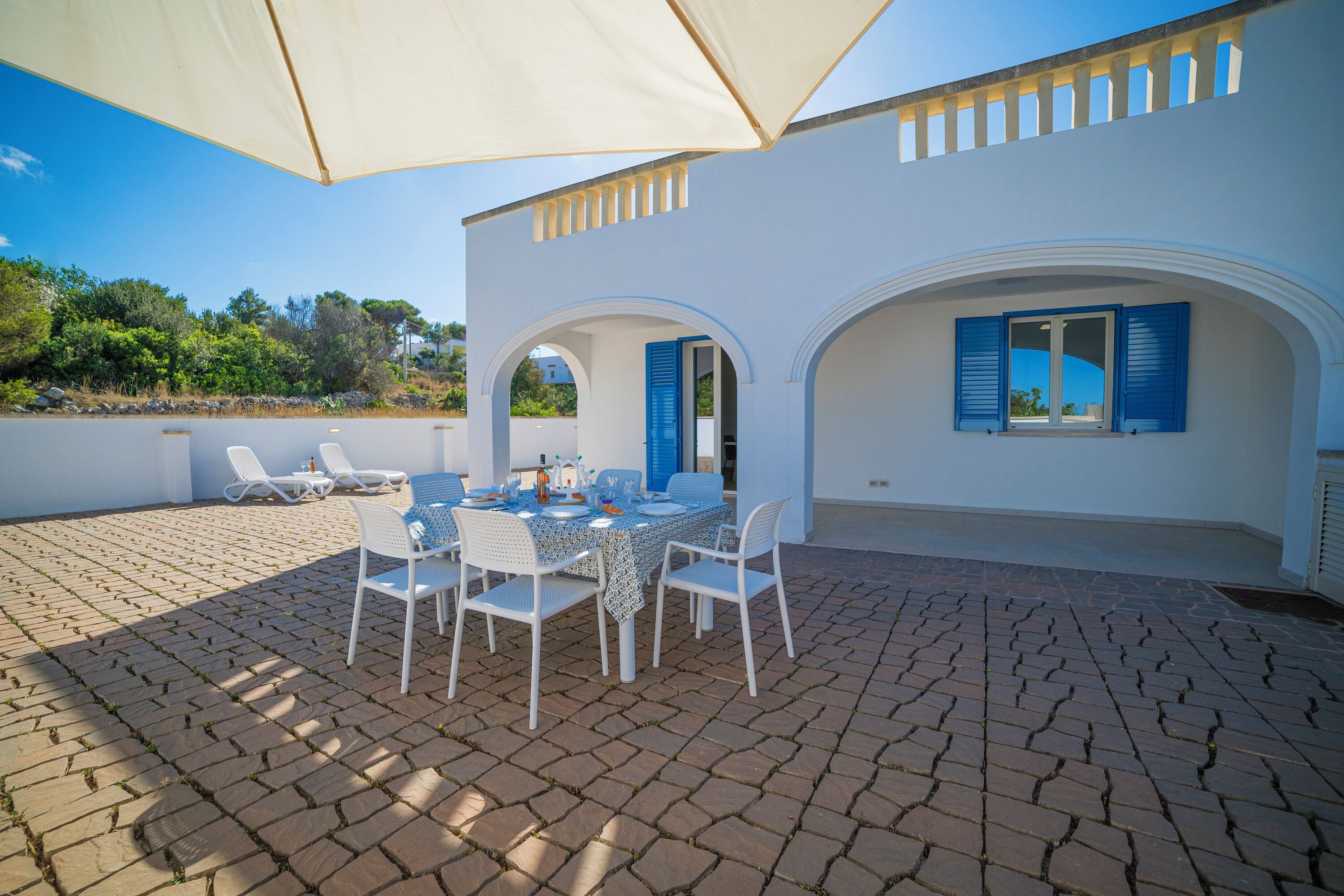 Leilighet – standard, flere soverom (La Primula Apartment 3 Sea View) | Utendørsservering