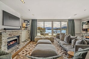 TV, fireplace, stereo, offices