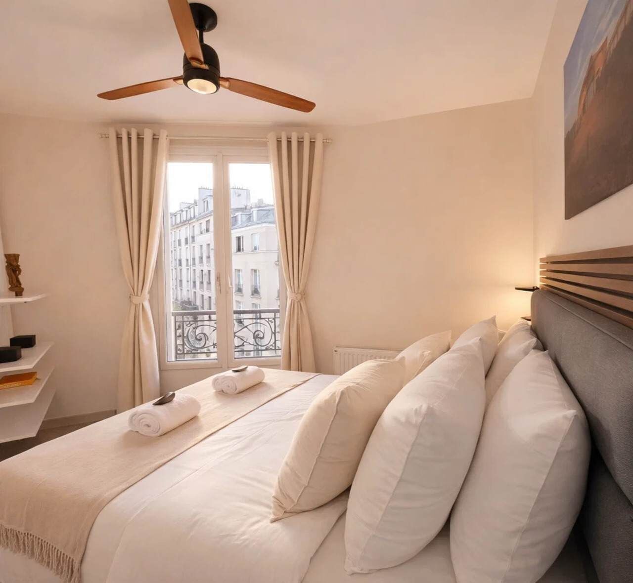 1 chambre, fer et planche à repasser, Wi-Fi, draps fournis