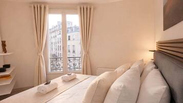 1 chambre, fer et planche Ă repasser, Wi-Fi, draps fournis