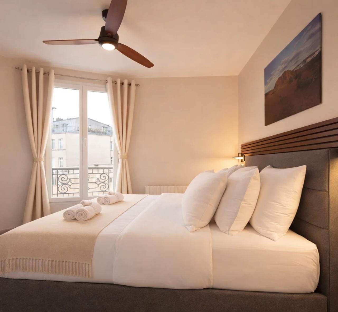 1 chambre, fer et planche à repasser, Wi-Fi, draps fournis