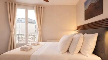 1 chambre, fer et planche Ă repasser, Wi-Fi, draps fournis