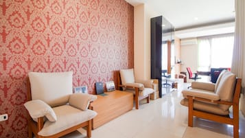 Sitteområde i lobbyen