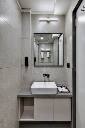 Deluxe Room | Bathroom | Free toiletries, hair dryer