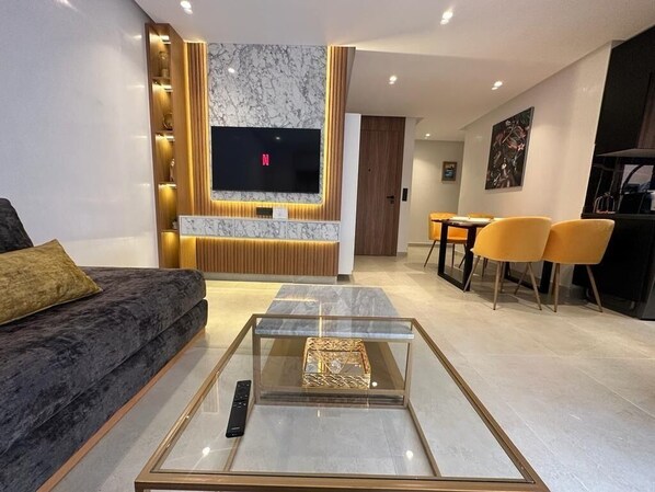 Living area - Luxury apartment in the heart of Marrakech (Marrakech)