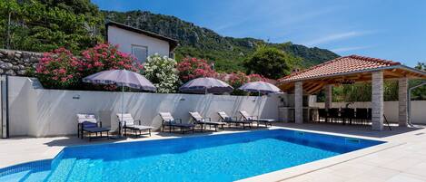 Family House, 4 Bedrooms, Microwave, Mountainside (Pool House Edita) | Pool | Seasonal outdoor pool