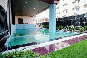 15 indoor pools, 11 outdoor pools