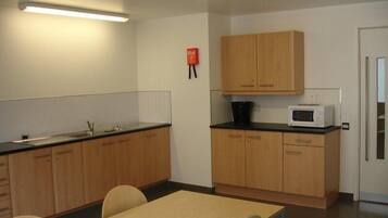 Fridge, microwave, freezer