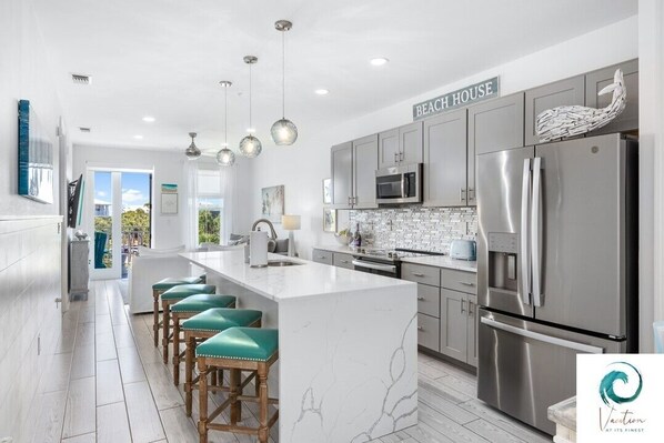 Fridge, microwave, oven, dishwasher - On Beach Time - New Construction - Deeded Beach Access / 3 Pools (Santa Rosa Beach)