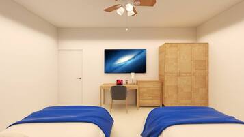 1 habitación, tabla de planchar con plancha, wifi gratis y ropa de cama