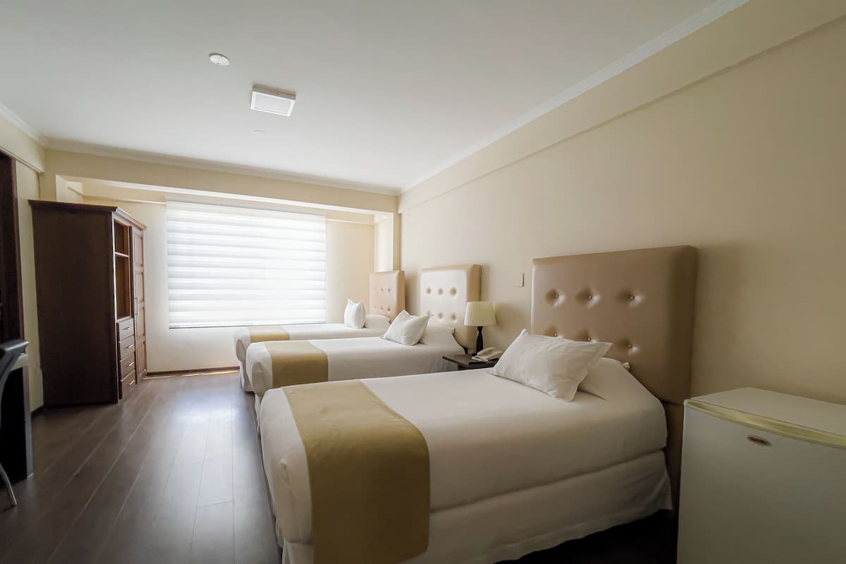 Driepersoonskamer | 1 slaapkamer, luxe beddengoed, donzen dekbedden, Tempur Pedic-bedden