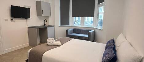 1 間睡房、熨斗/熨衫板、Wi-Fi、床單