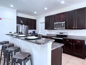 Fridge, microwave, oven, stovetop - Last Minute Disney Getaway! Private Pool, Hot Tub & Game Room. Book Now! #97329 (Orlando)