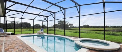 Una piscina climatizada