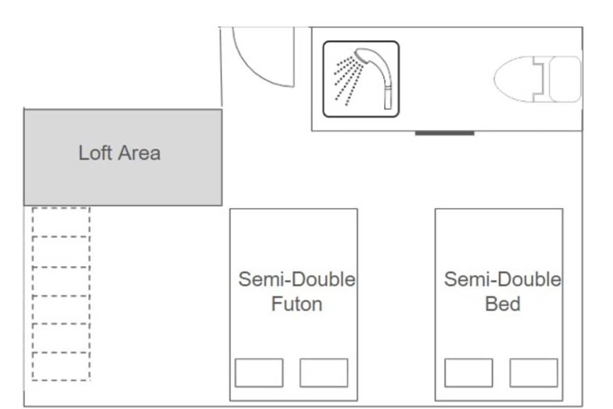 Habitación cuádruple familiar | 1 habitación y wifi gratis