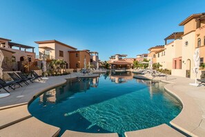 Outdoor pool, a heated pool - Heated private pool - 3BR Villa - Quivira! (Cabo San Lucas)