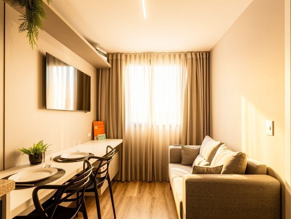 Căn hộ | Khu phòng khách | TV màn hình phẳng 