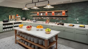 Free daily buffet breakfast